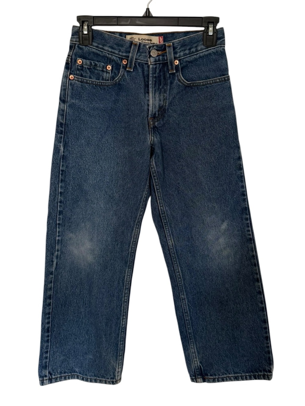 Vintage Levi's Number 569 Loose Straight Leg Dark Blue Denim Jeans 25 x 25